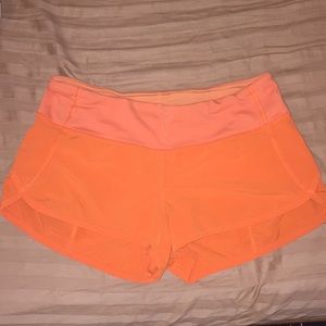 Lululemon speed shorts